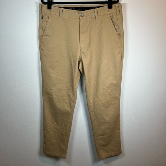 Eddie Bauer Mens Flex Wrinkle Resistant Classic Sport Chino Pants Khaki Sz 36x33 - Picture 1 of 13
